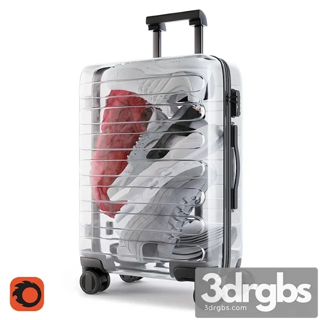Xiaomi 90 points supreme transparent suitcase 3D Model Download