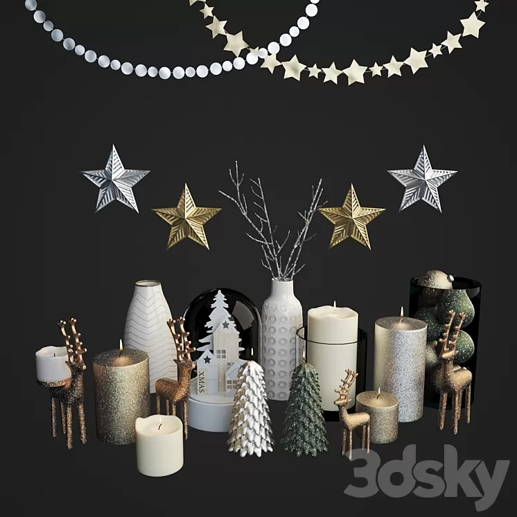 Xmas set 3D Model