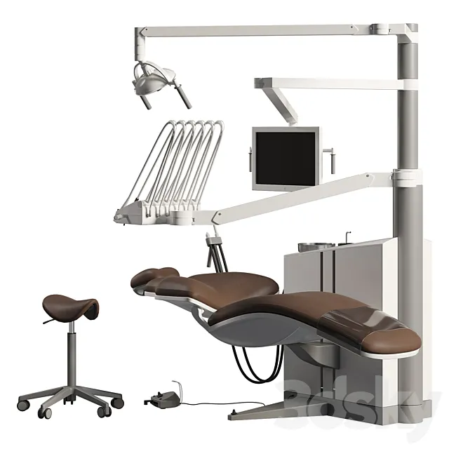 XO FLEX Dental Chair 3D Model XO FLEX Dental Chair 3D Model