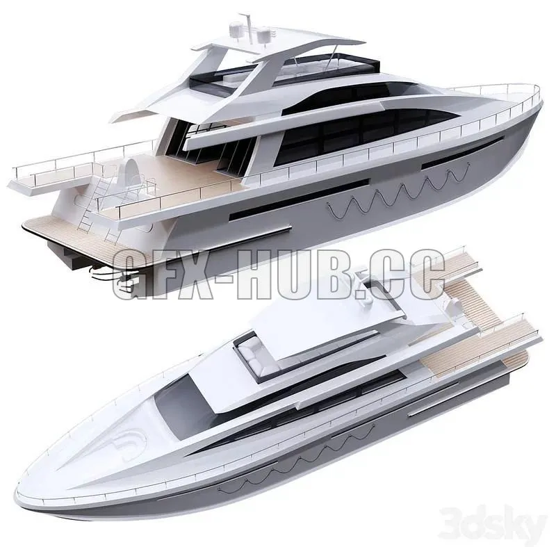 Yacht 3D Model