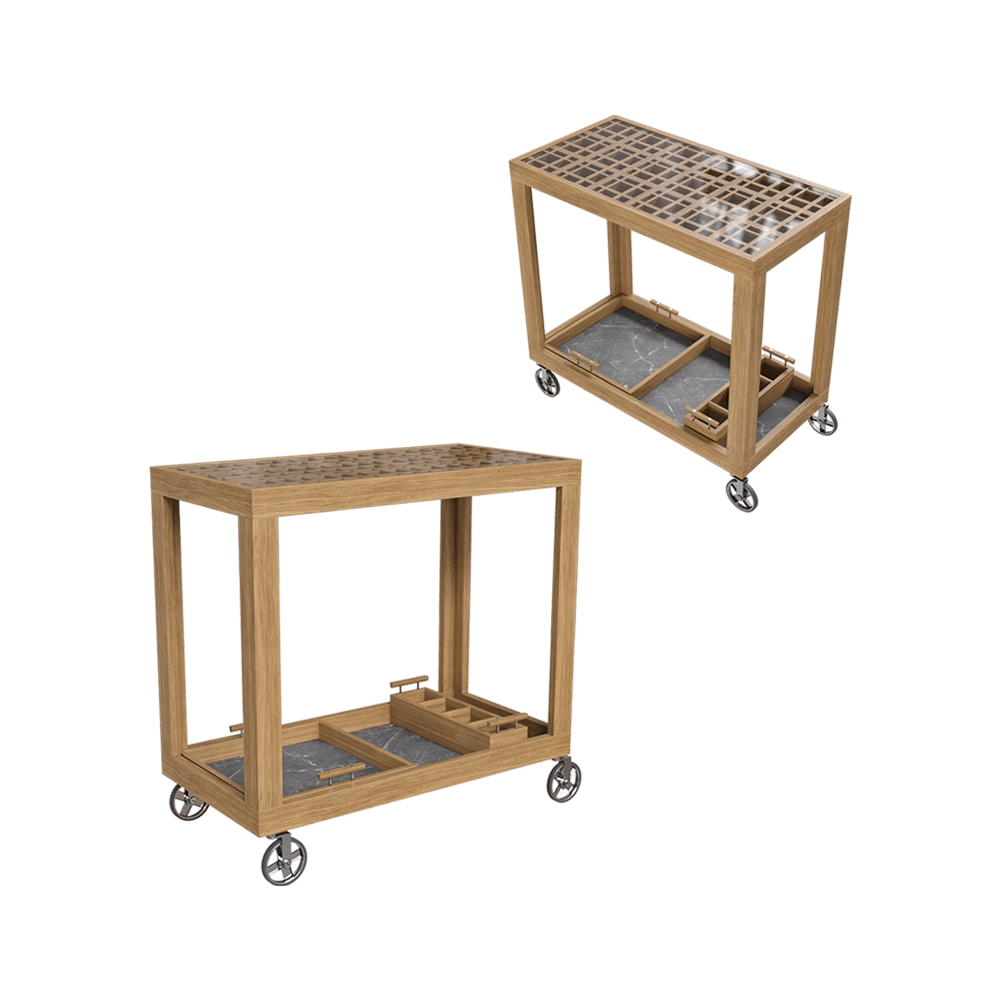 Yachtline Design – Serving trolley GRID 3D Model Yachtline Design – Serving trolley GRID 3D Model