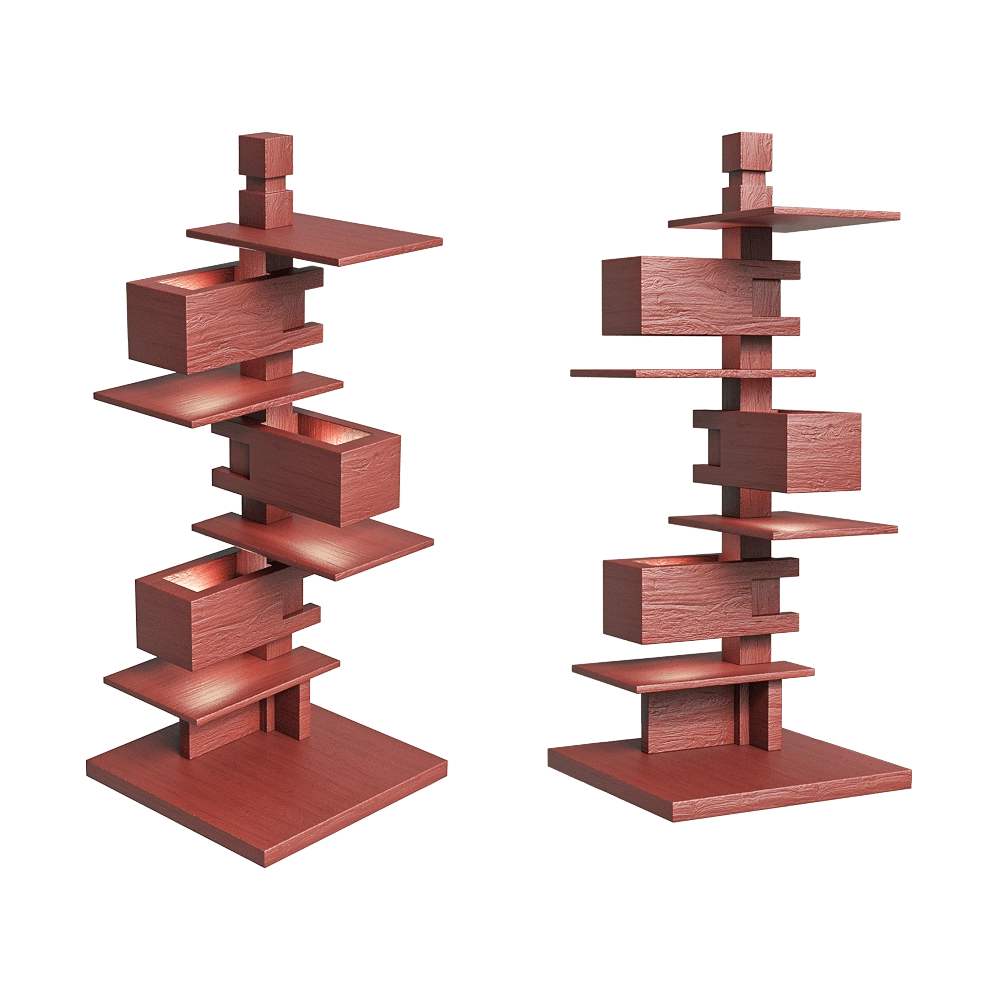 YAMAGIWA – Table lamp Taliesin 4 cherry 3D Model YAMAGIWA – Table lamp Taliesin 4 cherry 3D Model