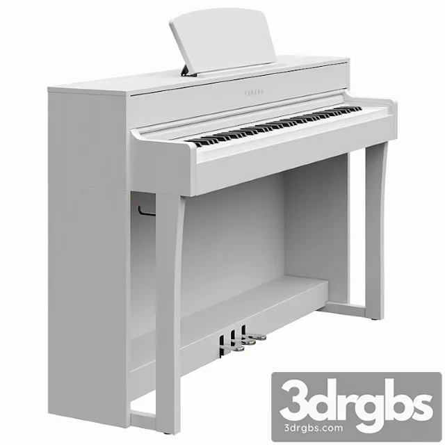 Yamaha clp-635 wh 3D Model Download