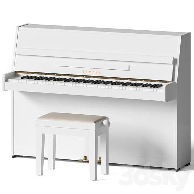 YAMAHA JU109 PE white 3D Model