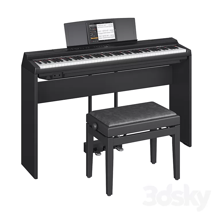 Yamaha P-125 3D Model Free Download