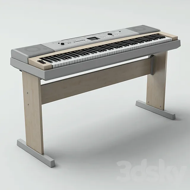 YAMAHA synthesizer. 3D Model