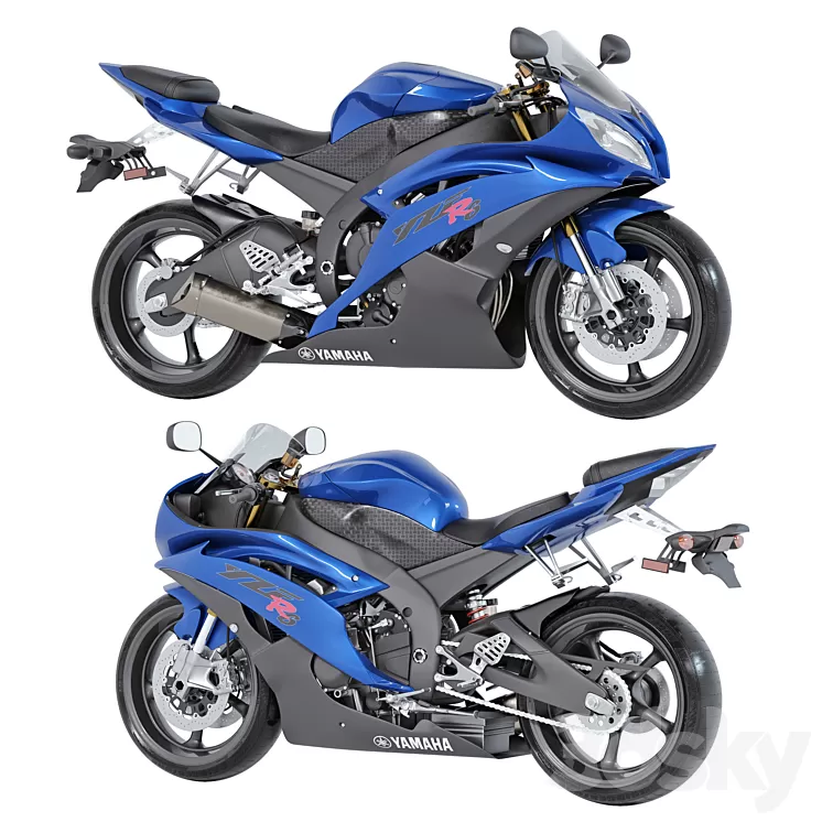 Yamaha YZF-R6 3D Model Free Download
