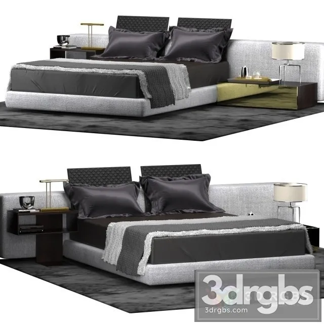 Yang Wide Bed 3D Model Download Yang Wide Bed 3D Model Download