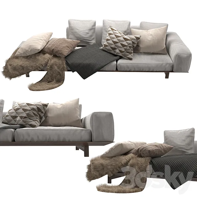 Yard sofa 3D Model Yard sofa 3D Model