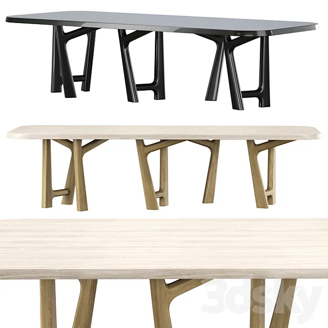 YBU table by Jean Pierre Tortil _ Delcourt Collection 3D Model