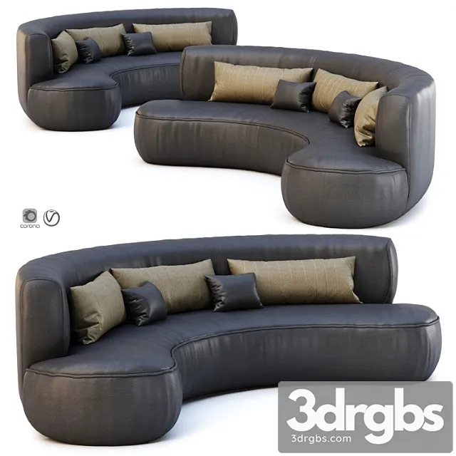Yenifer Restaurant Leather Sofa Semi Round Leather Sofa 3D Model Download Yenifer Restaurant Leather Sofa Semi Round Leather Sofa 3D Model Download