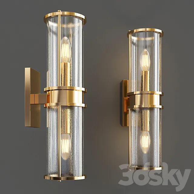 Yeon Double Sconce 3D Model Yeon Double Sconce 3D Model