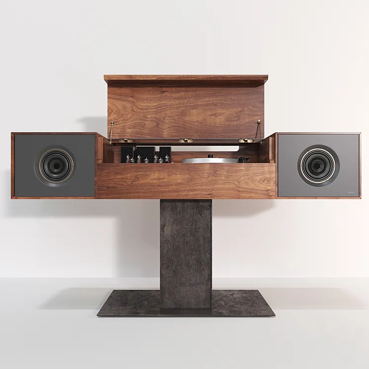 Ymbol Audio Modern Record Console 3D Model Free Download