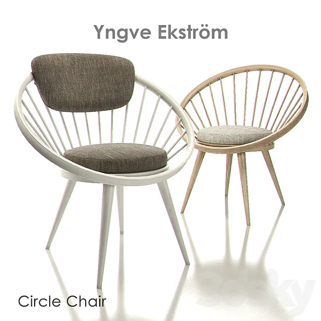 YNGVE EKSTROM CIRCLE Chairs 3D Model YNGVE EKSTROM CIRCLE Chairs 3D Model