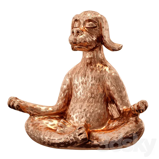 Yoga dog Yoga dog – figurine 3D Model Yoga dog Yoga dog – figurine 3D Model