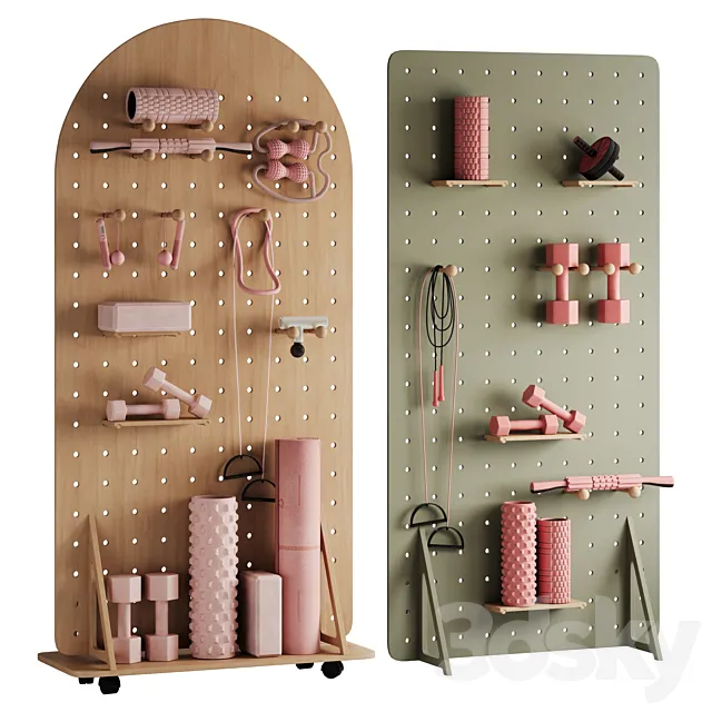 Yoga equipment 3D Model