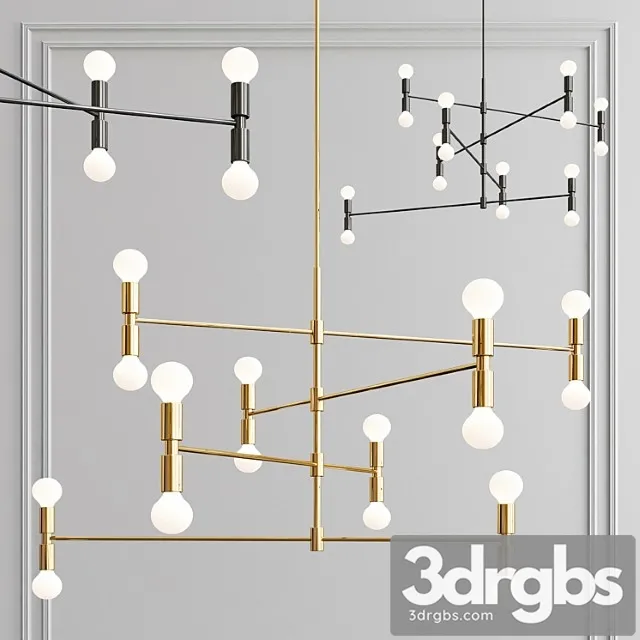 Yoka modern pendant 16 light – gold and black Yoka modern pendant 16 light – gold and black
