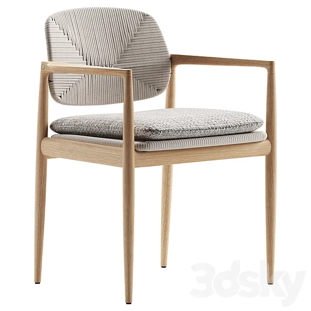 Yoko Outdoor Chair _ Minotti 3D Model Yoko Outdoor Chair _ Minotti 3D Model