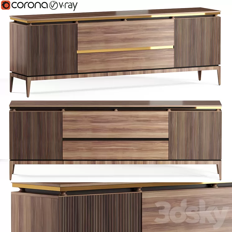 Yolliving mia sideboard 3D Model Yolliving mia sideboard 3D Model