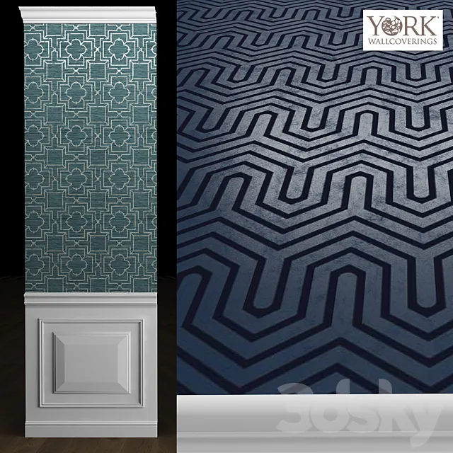 York Ashford Geometrics Wallpaper 3D Model York Ashford Geometrics Wallpaper 3D Model