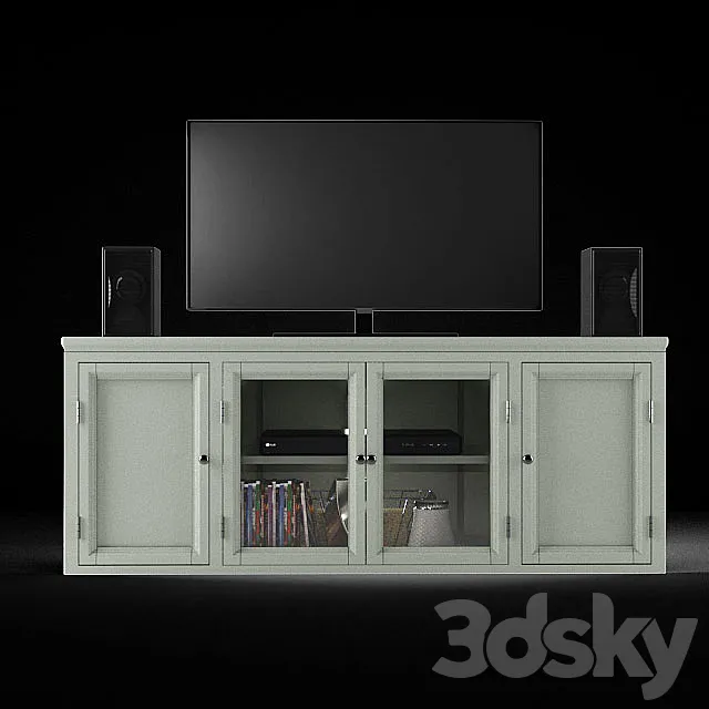 Yosef Corner 57 “TV Stand 3DModel Yosef Corner 57 “TV Stand 3DModel