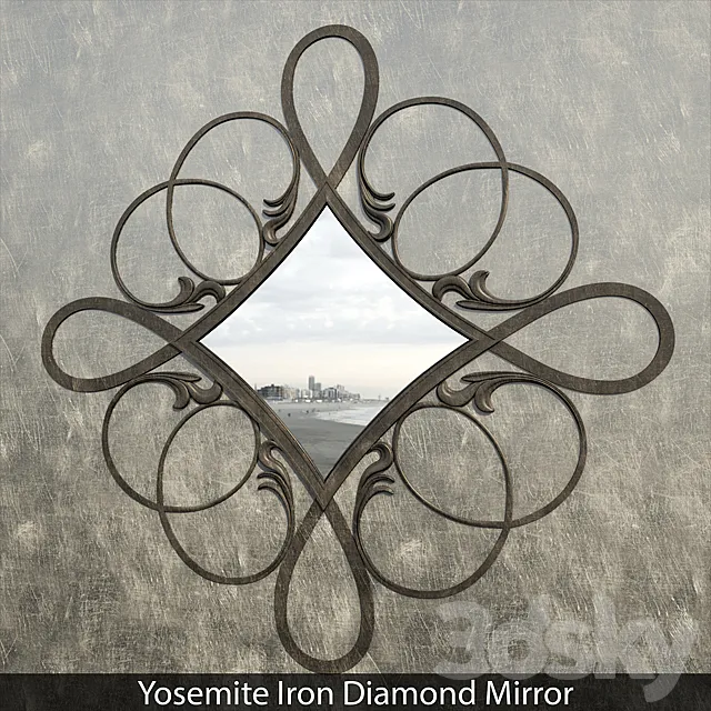Yosemite Iron Diamond Mirror 3DModel Yosemite Iron Diamond Mirror 3DModel