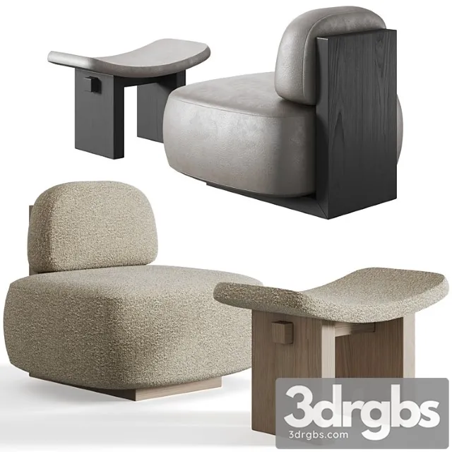 Yoshida chair + nara stool by secolo Yoshida chair + nara stool by secolo