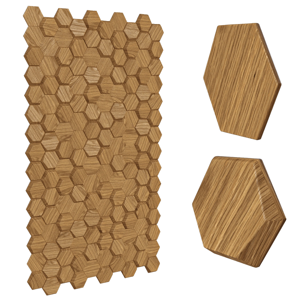 YourFoRest – Wall panel Mosaic Honey 3D Model