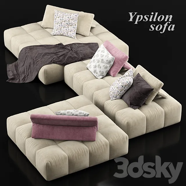 Ypsilon sofa – Calligaris 3D Model Ypsilon sofa – Calligaris 3D Model