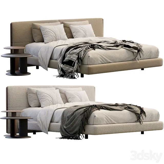 Yume Bed By Poliform 3D Model Yume Bed By Poliform 3D Model