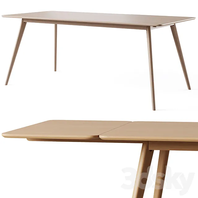 YUMI DINING TABLE SQUARE by Rowico Home 3DModel