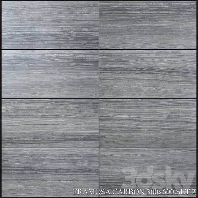 Yurtbay Seramik Eramosa Carbon 300×600 Set 2 3D Model