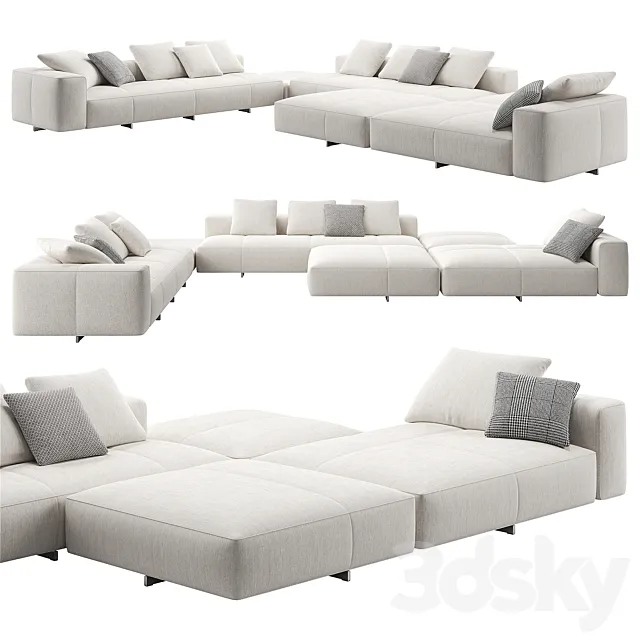 Yves Sofa 012 by Minotti 3D Model