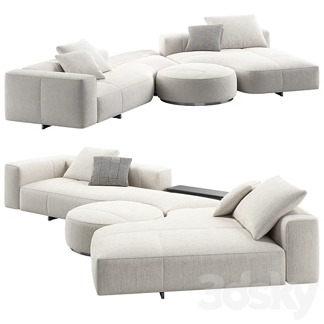 Yves Sofa 02 by Minotti 3D Model