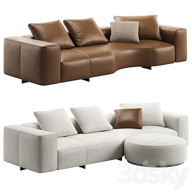 Yves Sofa 04 by Minotti 3D Model