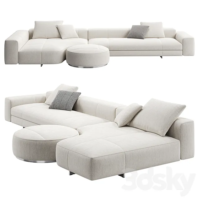Yves Sofa 06 by Minotti 3D Model