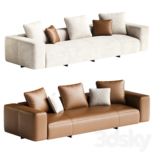 Yves Sofa by Minotti 3D Model