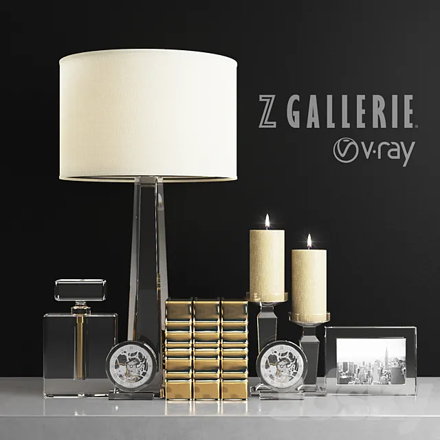 Z Gallerie Crystal clear 3D Model Z Gallerie Crystal clear 3D Model