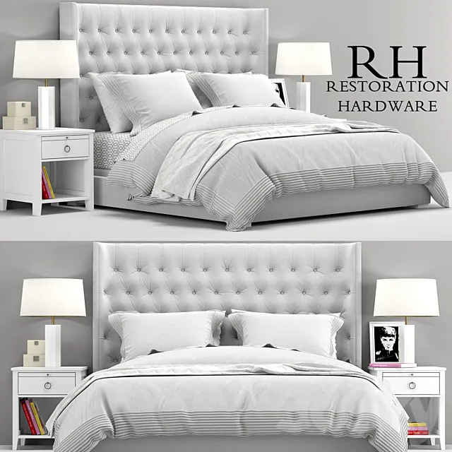 Zadie bed collection. RH Teen 3DModel
