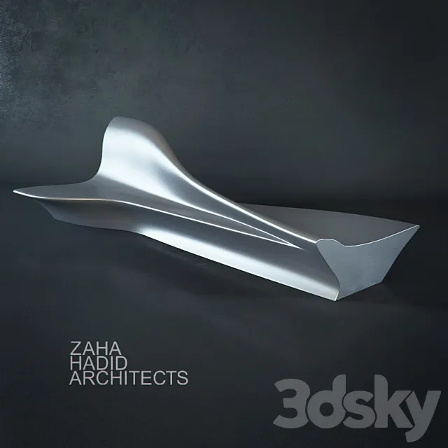 zaha hadid bench 3D Model zaha hadid bench 3D Model