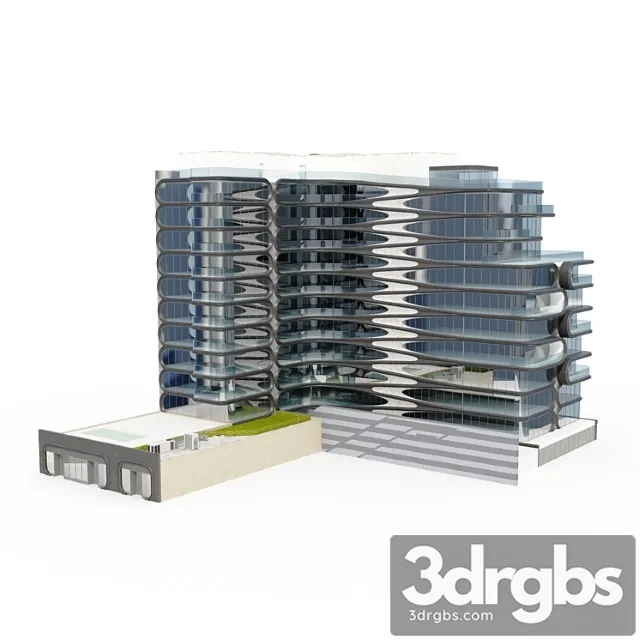 Zaha Hadid Building 520 Vest 28tn Street Ni 3D Model Download