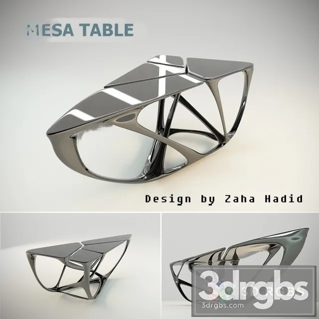Zaha Hadid Mesa Table 3D Model Download Zaha Hadid Mesa Table 3D Model Download