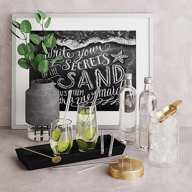 Zakkia Cocktail Set 3DModel