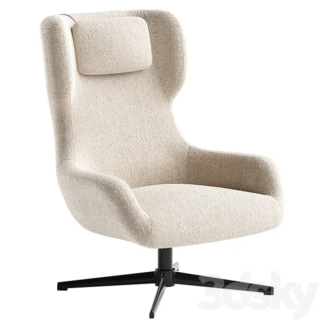 Zalina swivel armchair 3D Model Zalina swivel armchair 3D Model