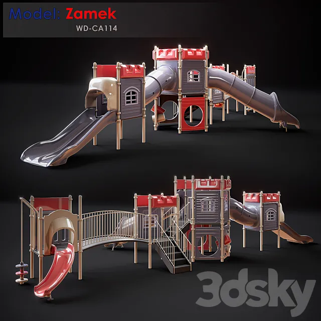 Zamek (WD-CA114) 3DModel Zamek (WD-CA114) 3DModel