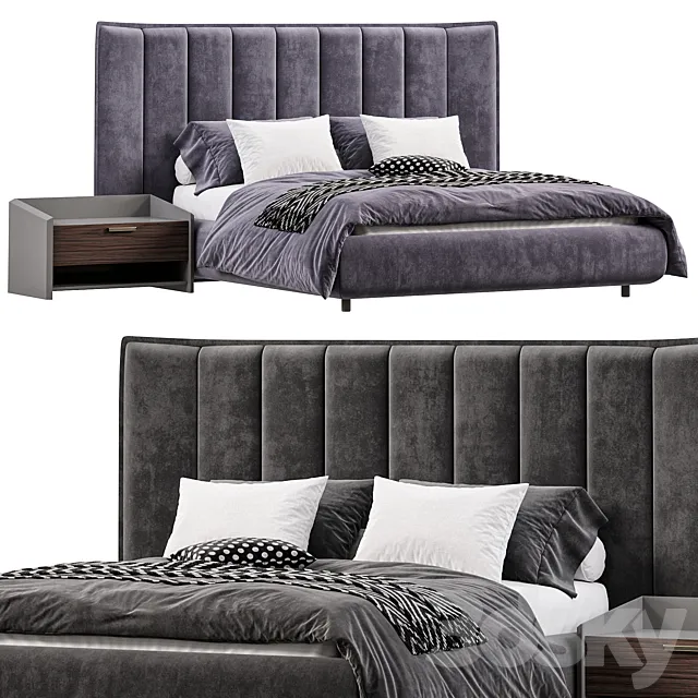 ZAMORA BED WITH STORAGE 3D Model ZAMORA BED WITH STORAGE 3D Model