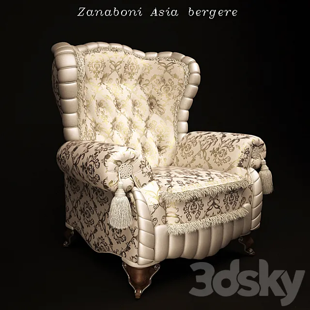 Zanaboni Asia bergere 3DModel Zanaboni Asia bergere 3DModel