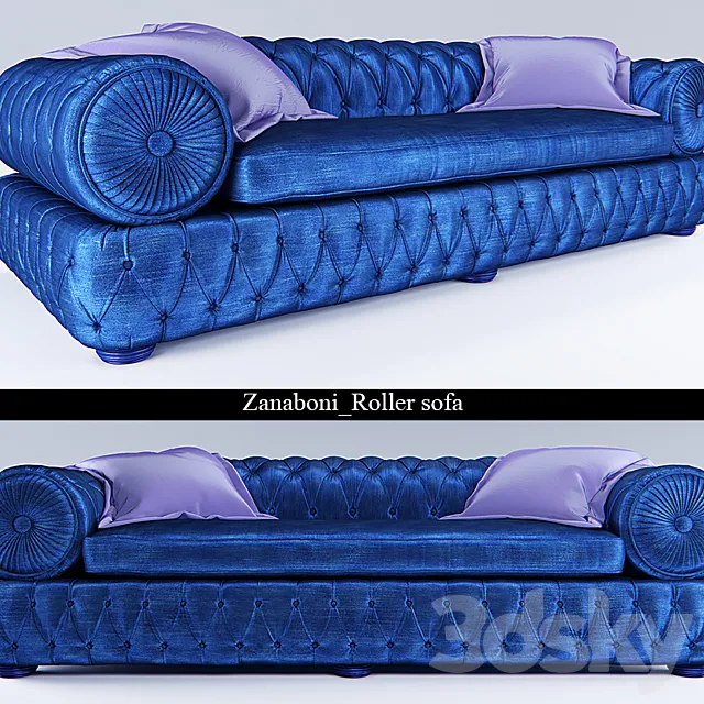 Zanaboni_Roller sofa 3D Model Zanaboni_Roller sofa 3D Model