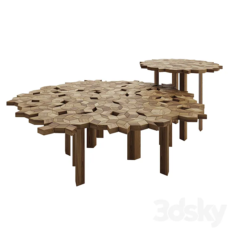 Zanat Ombra Tables 3D Model Free Download