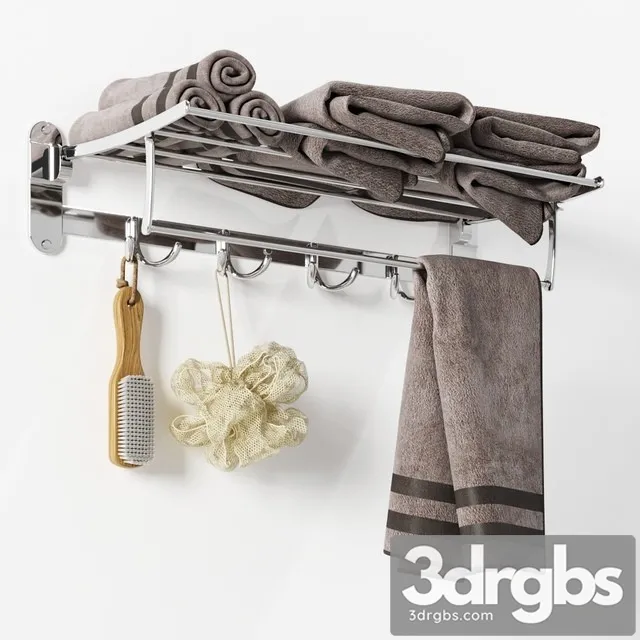 Zangra Foldaway Towel Rack 3D Model Download